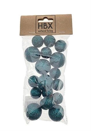 Ball With Glitter 18pcs D2