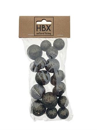Ball With Glitter 18pcs D2