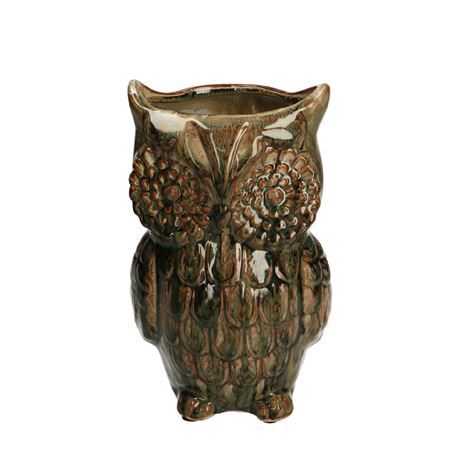 Ceramica Vase owl 12.5*11.5*20cm
