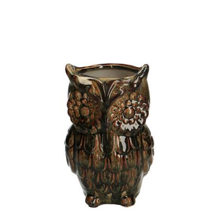 Ceramica Vase owl 10.5*10*16cm