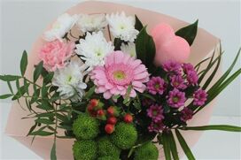 Boeket 9-10 Tak Roze Valentijn