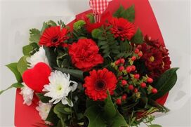 Boeket Germini Rood Valentijn