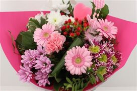 Boeket Germini Roze Valentijn